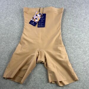 Honeylove High-Waist Beige Shapewear Shorts